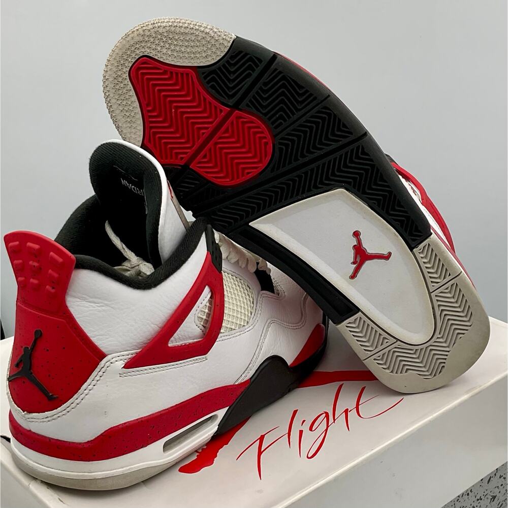 Jordan 4 Retro Red Cement DH6927-161 Sz 11 #205 - Picture 5 of 8